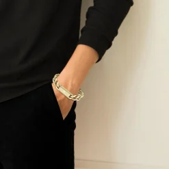 Bracelet Homme Lacoste Backhand - 2040440 Acier Doré