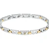 Bracelet Homme Maserati Bijoux Iconic JM124AVD38 Acier Argent Doré 18.5+3Cm