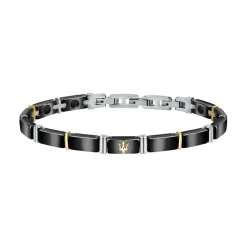 Bracelet Homme Maserati Bijoux JM221ATZ03 - Acier Noir