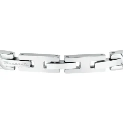 Bracelet Homme Maserati Bijoux Iconic JM124AVD38 Acier Argent Doré 18.5+3Cm