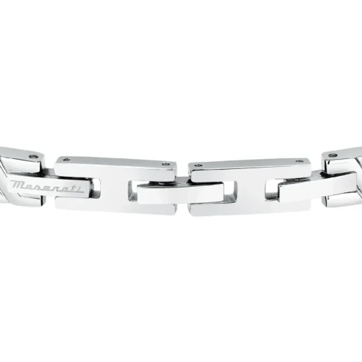 Bracelet Homme Maserati Bijoux Iconic JM124AVD38 Acier Argent Doré 18.5+3Cm