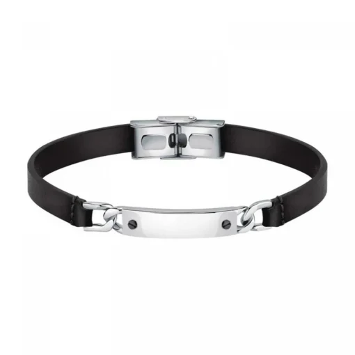Bracelet Homme Morellato - SQH44 MOODY Cuir Noir
