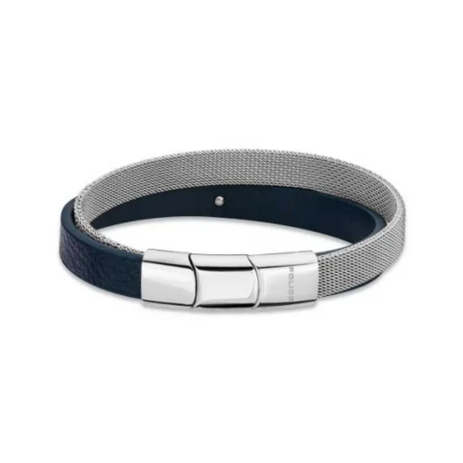 Bracelet Homme Noir et Gris Police Bijoux - HARDWARE