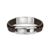Bracelet Homme Police Bijoux - VALORIOUS Cuir Marron
