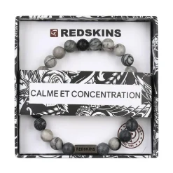 Bracelet Homme Redskins Bijoux Agate Black - 285701 Pierre Blanc