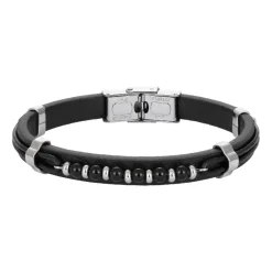 Bracelet Homme Redskins Bijoux - 285818 Cuir Noir