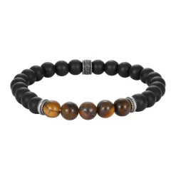 Bracelet Homme Redskins Bijoux - 285816 Pierre Noir