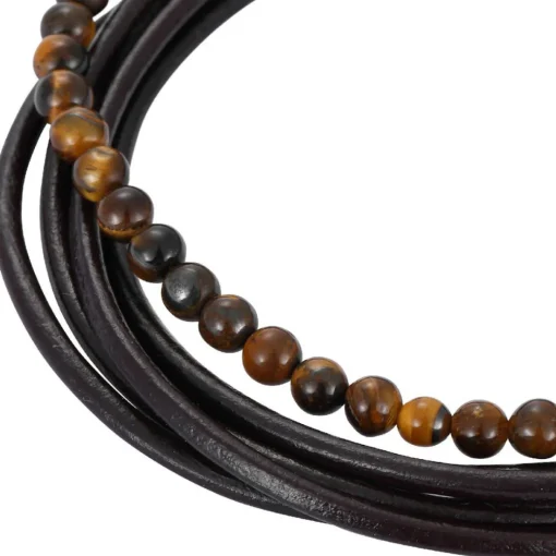 Bracelet Homme Redskins Bijoux - 285821 Cuir Marron