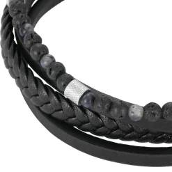 Bracelet Homme Redskins Bijoux - 285824 Cuir Noir