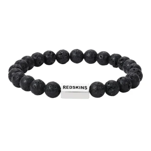 Bracelet Homme Redskins Bijoux Pierre De Lave - 285709 Pierre Noir