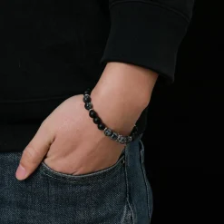 Bracelet Homme Redskins Bijoux - 285809 Pierre Noir