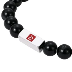 Bracelet Homme Redskins Bijoux Onyx Noir - 285702 Pierre Noir