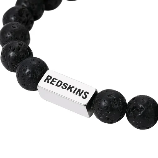Bracelet Homme Redskins Bijoux Pierre De Lave - 285709 Pierre Noir