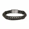 Bracelet Homme Sector Bijoux - SZV97 BANDY Cuir Noir