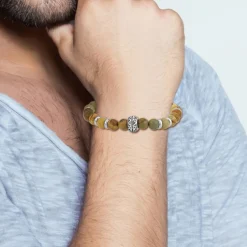 Bracelet Homme So Charm - B4278-MARRON - Bracelet Mode Marron