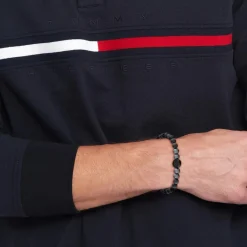 Bracelet Homme Tommy Hilfiger Th85 Carbon - 2790625 Acier NOIR