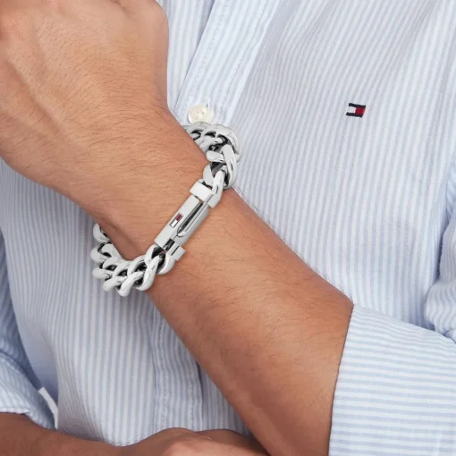 Bracelet Homme Tommy Hilfiger Wild - 2790637 Acier Argent