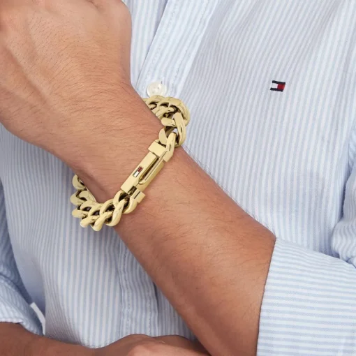 Bracelet Homme Tommy Hilfiger Wild - 2790638 Acier Doré