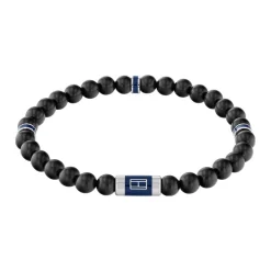 Bracelet HommeTommy Hilfiger Beaded 2790323 - Acier, Bois Noir