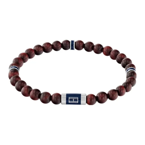 Bracelet HommeTommy Hilfiger Beaded 2790324 - Acier, Bois Marron, Gris