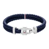 Bracelet HommeTommy Hilfiger Carabiner 2790362S - Cuir, Acier Bleu