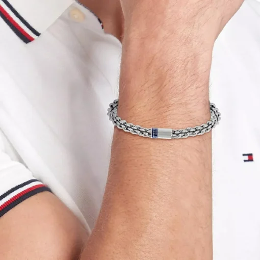 Bracelet HommeTommy Hilfiger Intertwined Circles Chain 2790521 - Acier Argent