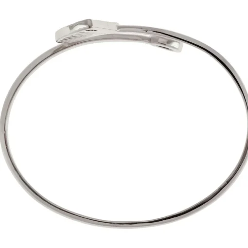 Bracelet Jonc Arielle Argenté & Onyx Noir