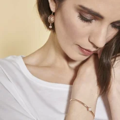 Bracelet Jonc Ella Doré Rose