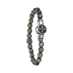 Bracelet Jourdan PAPAYO RC007H - Bracelet En Acier et Hematite Homme