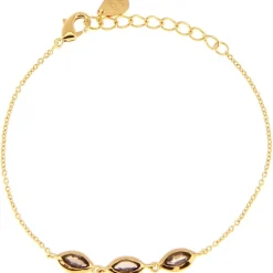 Bracelet Kira Doré & Quartz Fumé