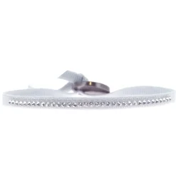 Bracelet Les Interchangeables A39544 - Bracelet Tissu Bleu Cristaux de haute qualité Femme