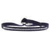 Bracelet Les Interchangeables A41169 - Bracelet Tissu Bleu Cristaux de haute qualité Femme