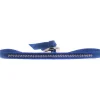 Bracelet Les Interchangeables A41168 - Bracelet Tissu Bleu Cristaux de haute qualité Femme