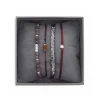 Bracelet Les Interchangeables A38635 - Bracelet Tissu Rouge Cristaux de haute qualité Femme
