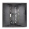 Bracelet Les Interchangeables A38630 - Bracelet Tissu Vert Cristaux de haute qualité Femme