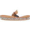 Bracelet Les Interchangeables A24982 - Bracelet Tissu Orange Cristaux de haute qualité Femme