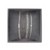 Bracelet Les Interchangeables A38633 - Bracelet Tissu Beige Cristaux de haute qualité Femme