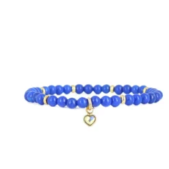 Bracelet Les Interchangeables A59898 - Perle Coeur Bleu Femme
