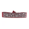 Bracelet Les Interchangeables A38159 - Bracelet Tissu Rouge Cristaux de haute qualité Femme