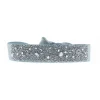 Bracelet Les Interchangeables A38156 - Bracelet Tissu Bleu Cristaux de haute qualité Femme