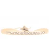 Bracelet Les Interchangeables A37770 - Bracelet Tissu Rose Cristaux de haute qualité Femme
