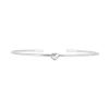 Bracelet Les Interchangeables A59188 - Jonc Coeur Palladium Femme