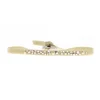 Bracelet Les Interchangeables A37676 - Bracelet Tissu Beige Cristaux de haute qualité Femme
