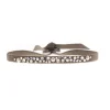 Bracelet Les Interchangeables A37678 - Bracelet Tissu Marron Cristaux de haute qualité Femme