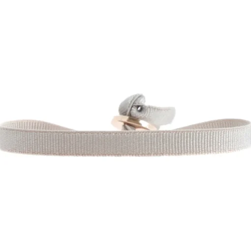 Bracelet Les Interchangeables A50366 - Ruban 6mm Beige Rose Femme