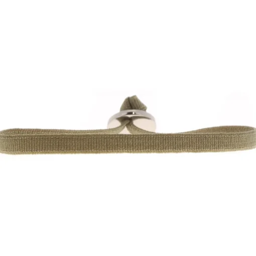 Bracelet Les Interchangeables A46549 - Ruban 4mm Kaki Moyen Femme