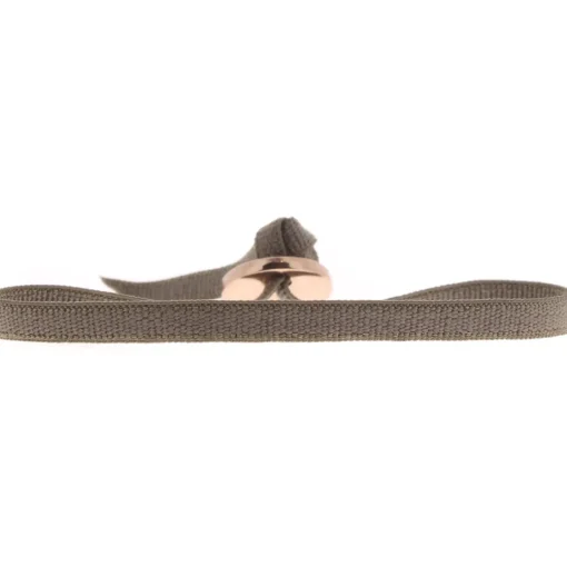 Bracelet Les Interchangeables A46524 - Ruban 4mm Marron Fonce Clair Femme