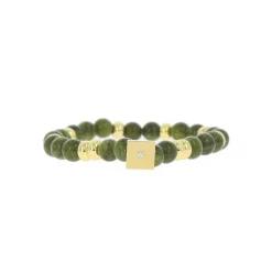 Bracelet Les Interchangeables A58782 - Perle Forme Carre Kaki Femme
