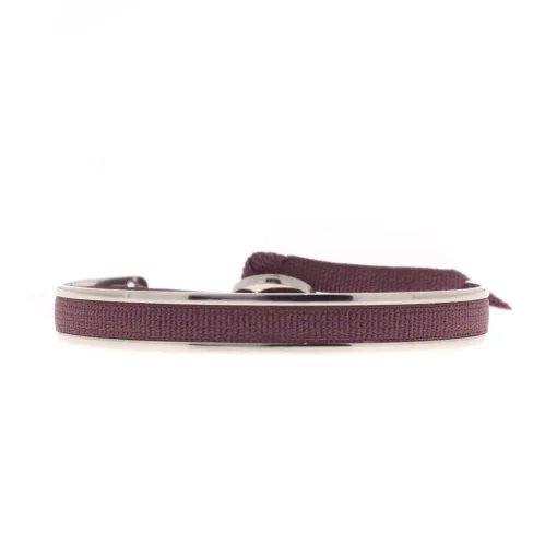 Bracelet Les Interchangeables A43210 - Jonc ruban 4mm Bordeaux Femme