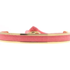 Bracelet Les Interchangeables A43057 - Jonc ruban Interchangeables 4mm Corail Clair Femme
